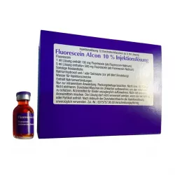 Флюоресцит Fluorescein Alcon 10% (Флуоресцеин натрия) р-р для ин. 100мг/мл 5мл №1 в Екатеринбурге и области фото