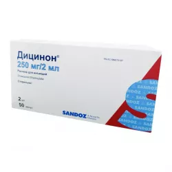 Дицинон амп. 250мг 2мл (125мг/мл) №10 в Екатеринбурге и области фото