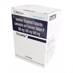 Тенофовир + Ламивудин + Эфавиренз (Telura/Tenolam E) таб. 300мг/300мг/600мг №30 в Екатеринбурге и области фото