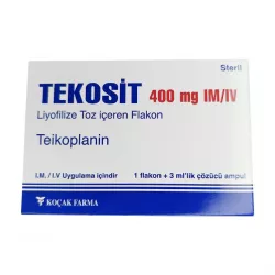 Тейкопланин Текозит :: Tekosit лиофилизат для инъекций 400мг №1 в Екатеринбурге и области фото