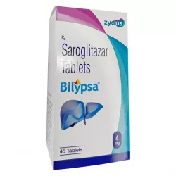 Сароглитазар Bilypsa :: Lipaglyn, Липаглин аналог :: 4мг таб. №45 в Екатеринбурге и области фото